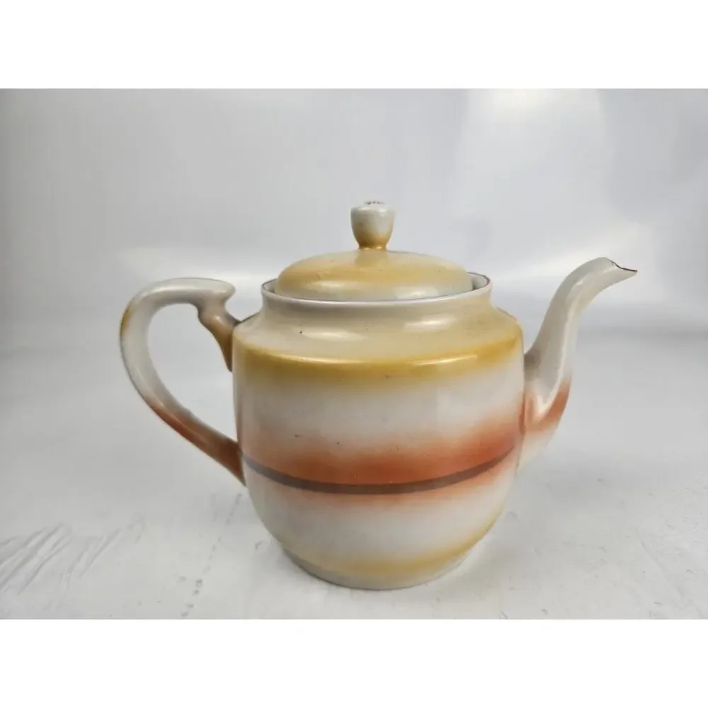 Japan Lustreware Handpainted Sunset Tea Set Porcelain 9‎ Pieces